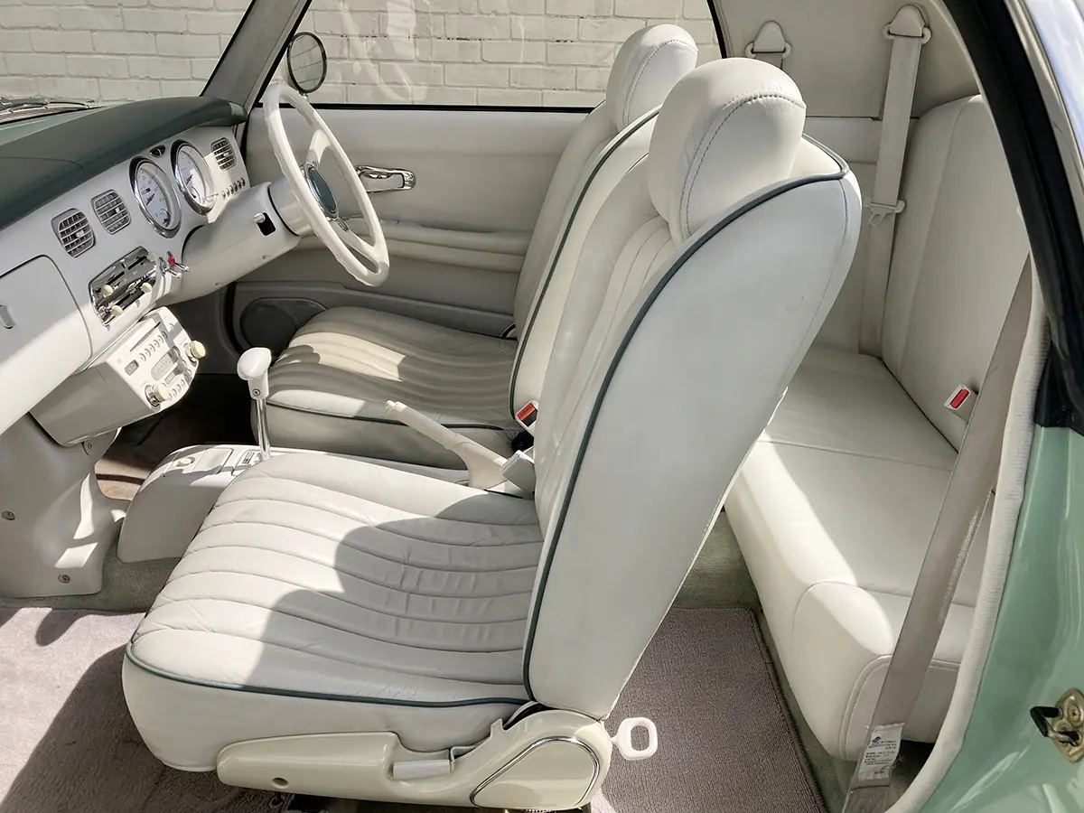 Nissan Figaro classic car with the passenger seast retained