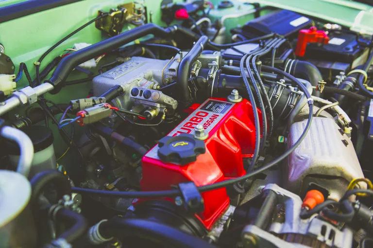 The turbocharged MA10ET engine in a Nissan Figaro